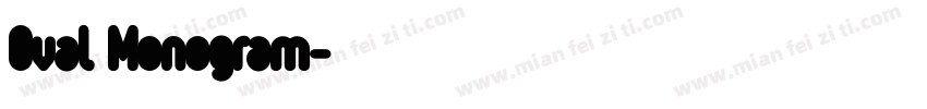 Oval Monogram字体转换